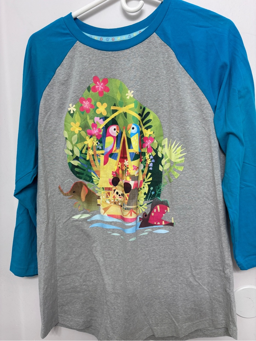 Disney & Designer Joey Chou Gray Blue Adventureland Tiki Room Graphic 44 x 26